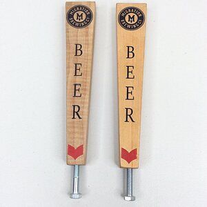 Lot of 2 Migration Brewing Beer Tap Handles Portland Oregon Wood